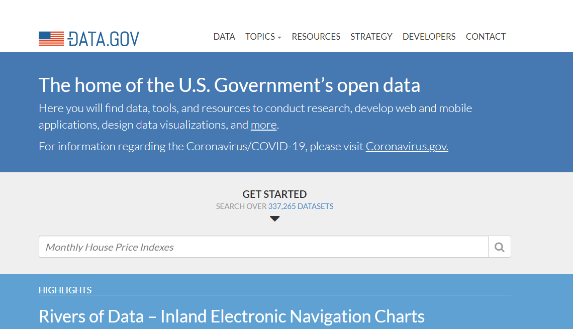 open data in united state