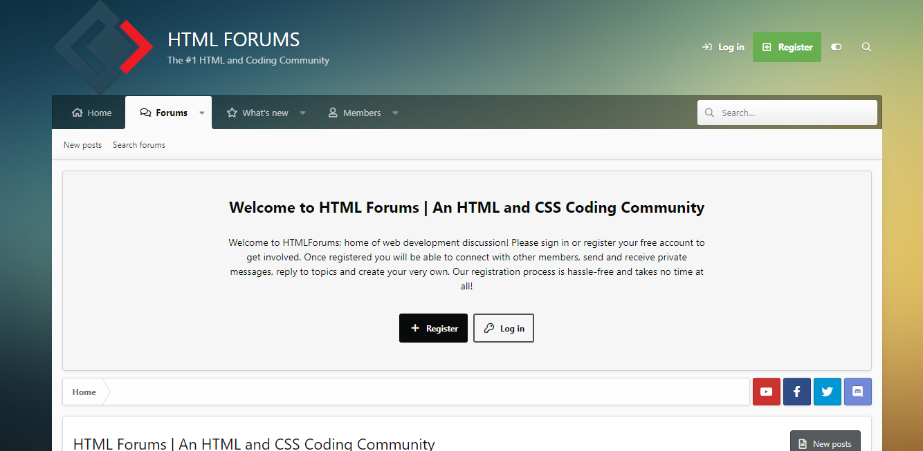 html forum