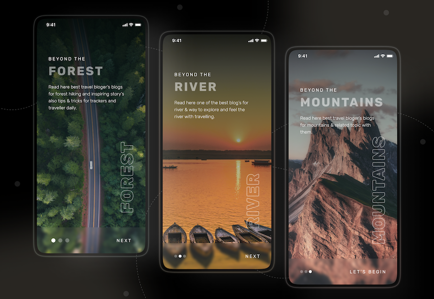 Full screen navugation