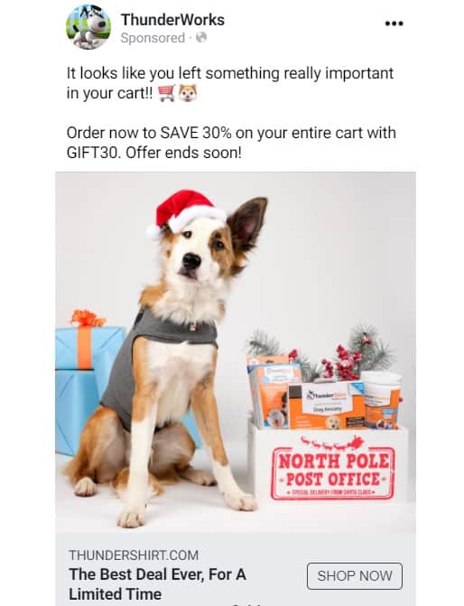 BFCM eCommerce website cart abondoned