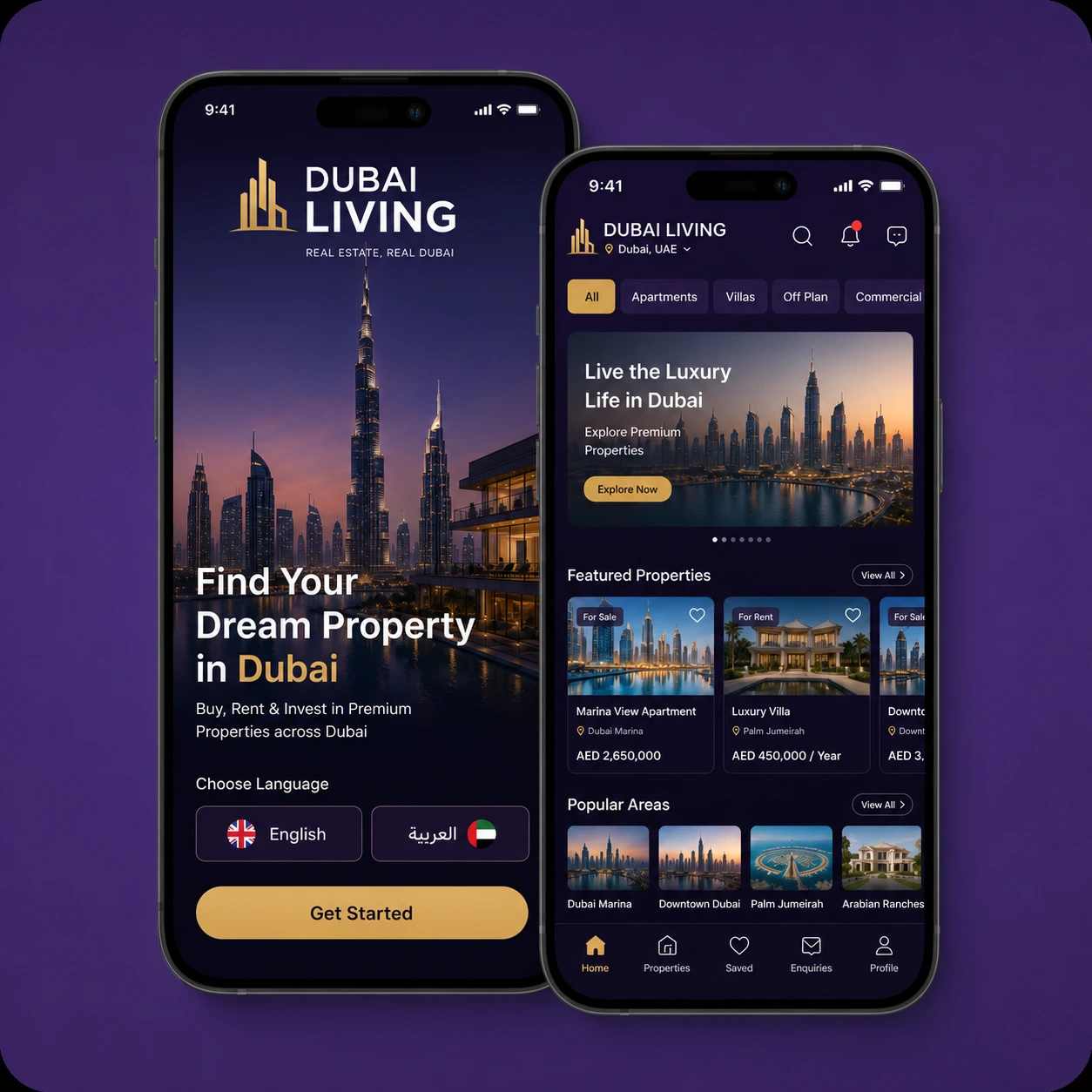 dubai living real estate app