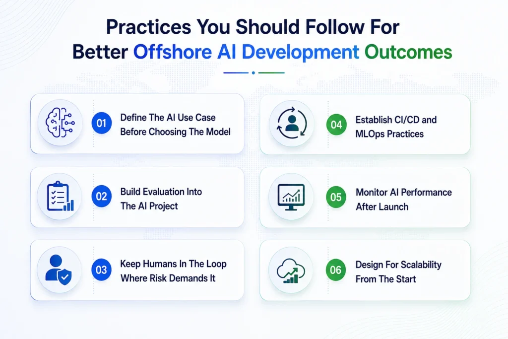 best practices for offshore ai development
