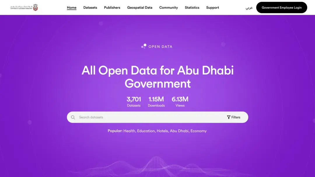 abu dhabi open data platform product overview