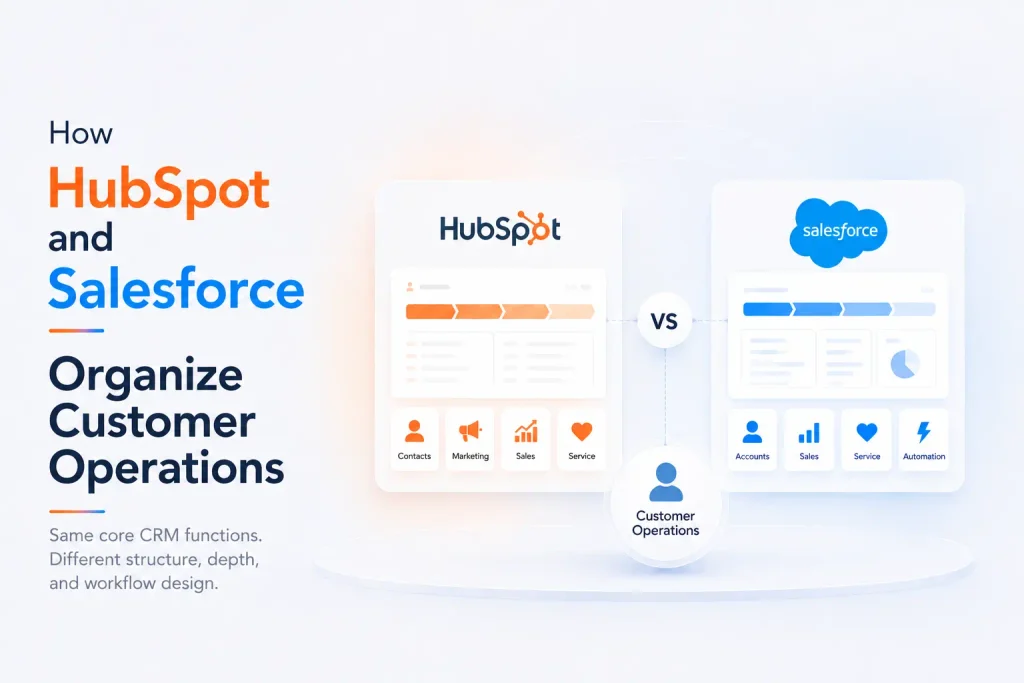 hubspot salesforce organize customer operations